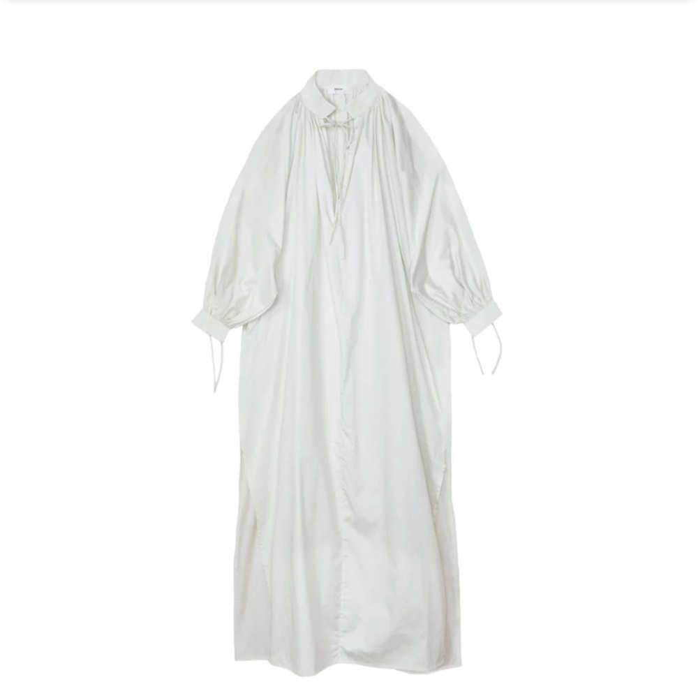Mikoh Cream Poplin String Long-Sleeve Shirt Dress Color Bone New with Tags